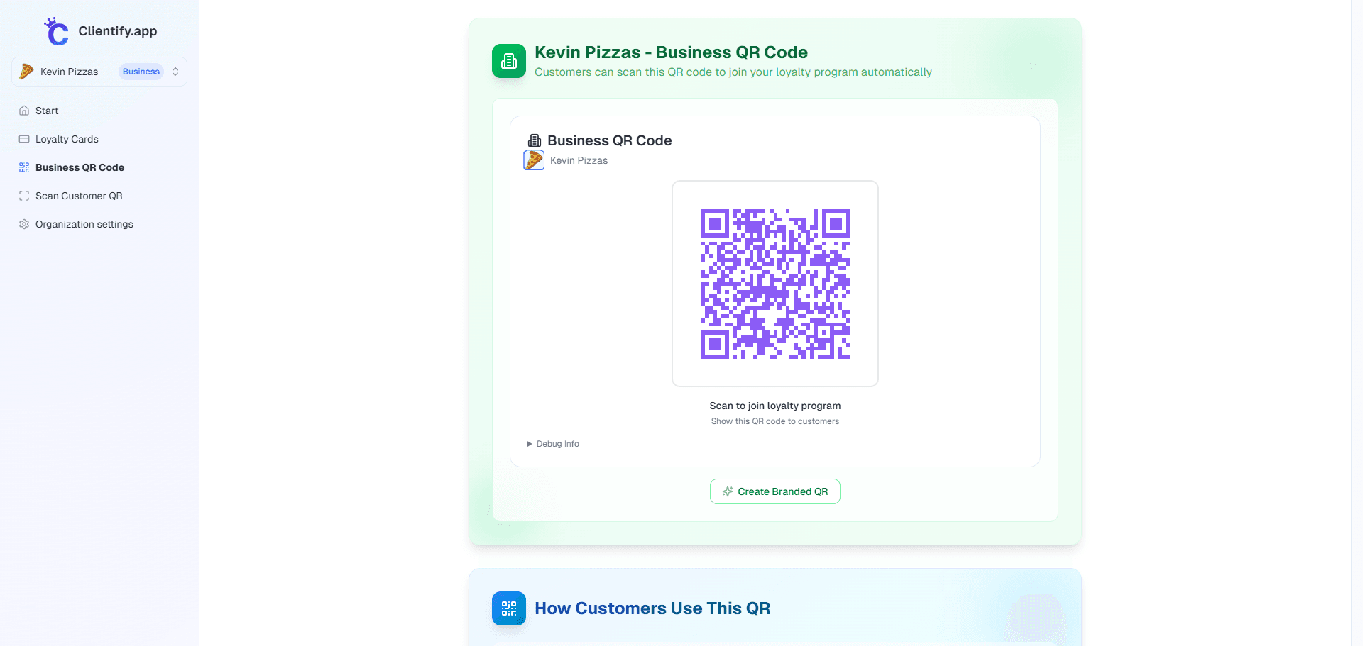 Business QR Code Example