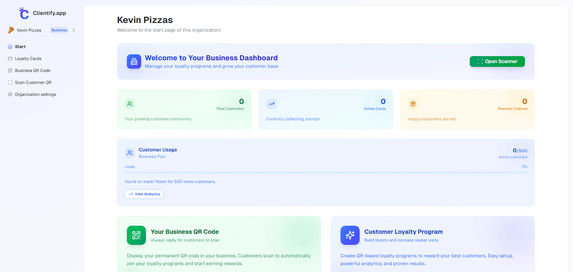 Customer Dashboard Overview