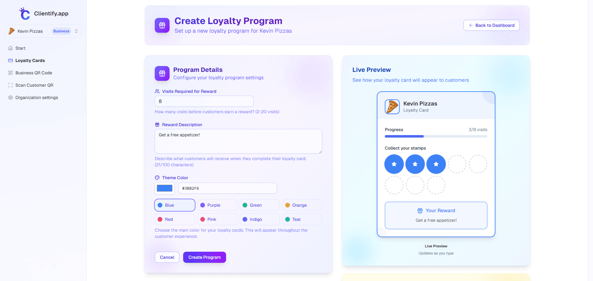 Program Settings Form