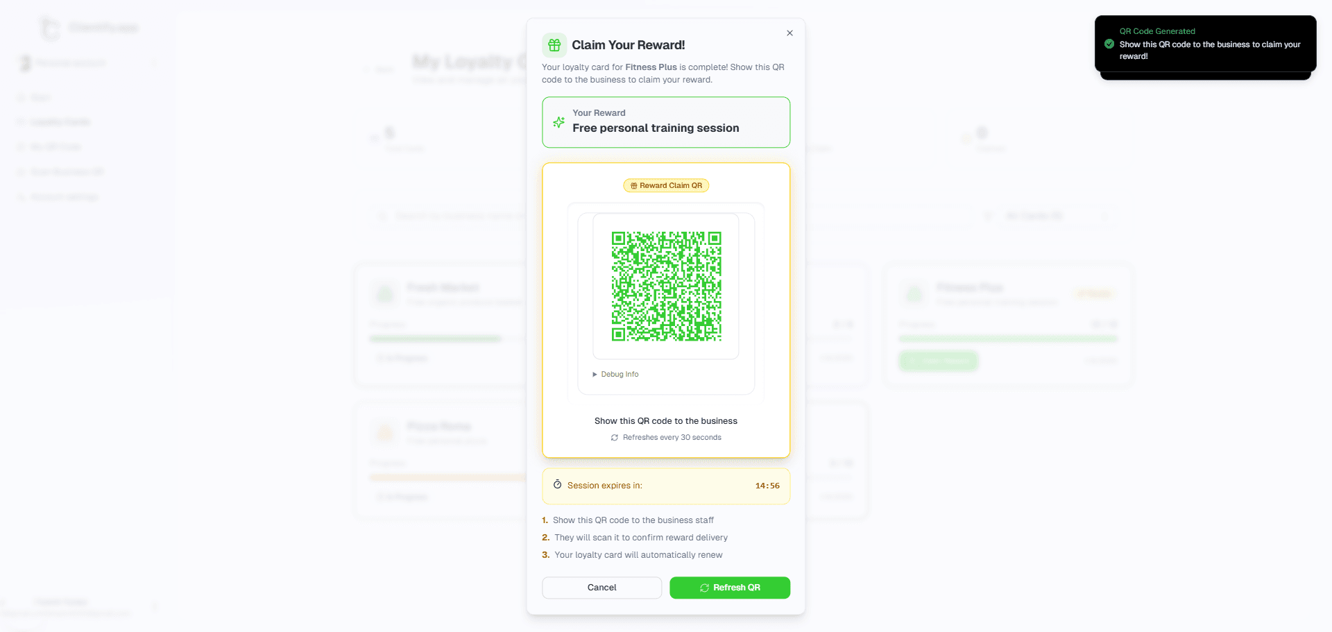 Reward Claiming Process